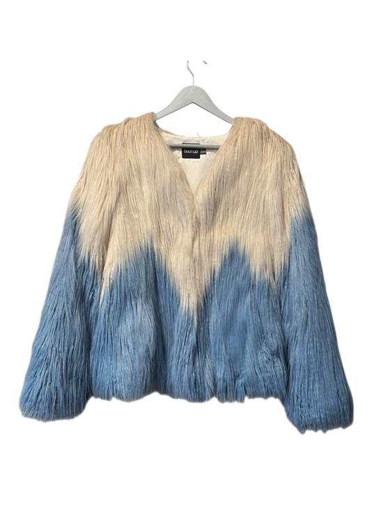 Boohoo Jackets & Blazers - Boohoo Faux Fur Ombre Coat – Size 6